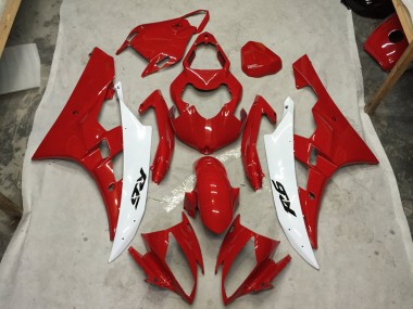 2006-2007 Red and White C2W Yamaha R6 Fairings Canada