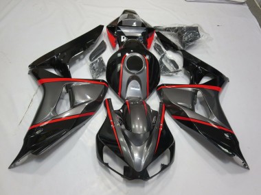 2006-2007 Silver Black Red Pin Stripe Honda CBR1000RR Fairings Canada