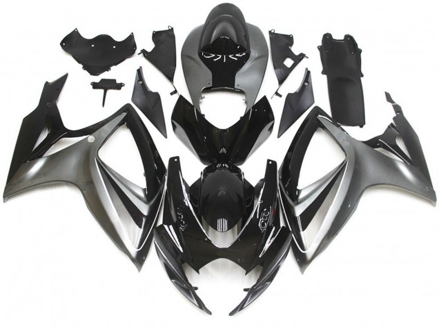 2006-2007 Silver and Black Special OEM Style Suzuki GSXR 600-750 Fairings Canada
