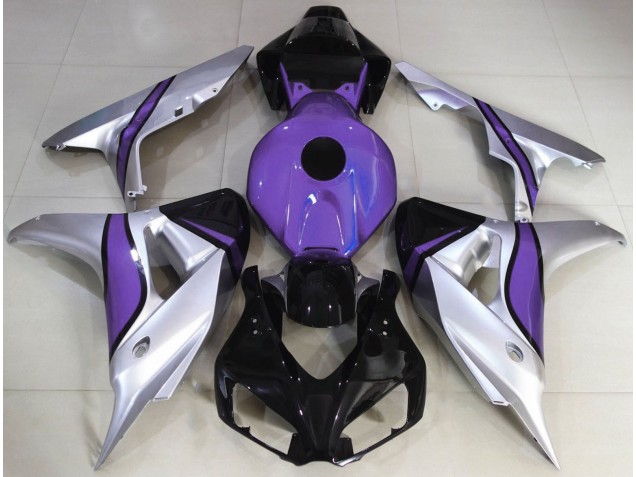 2006-2007 Silver and Purple Custom Honda CBR1000RR Fairings Canada 2006-2007 Silver and Purple Custom Honda CBR1000RR Fairings Canada