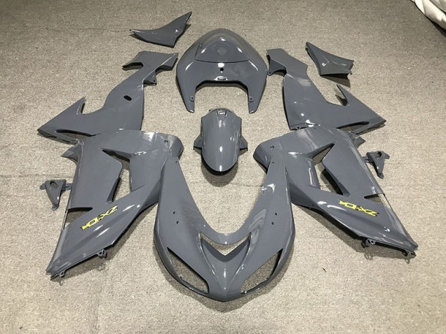 2006-2007 Smooth Gray & Yellow Kawasaki ZX10R Fairings Canada 2006-2007 Smooth Gray & Yellow Kawasaki ZX10R Fairings Canada