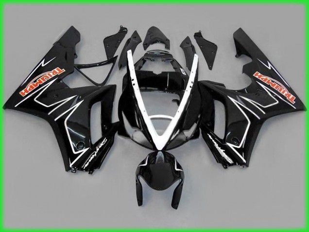 2006-2008 Black Gloss with White Triumph Daytona 675 Fairings Canada