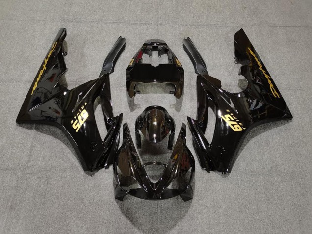2006-2008 Gloss Black & Gold Triumph Daytona 675 Fairings Canada