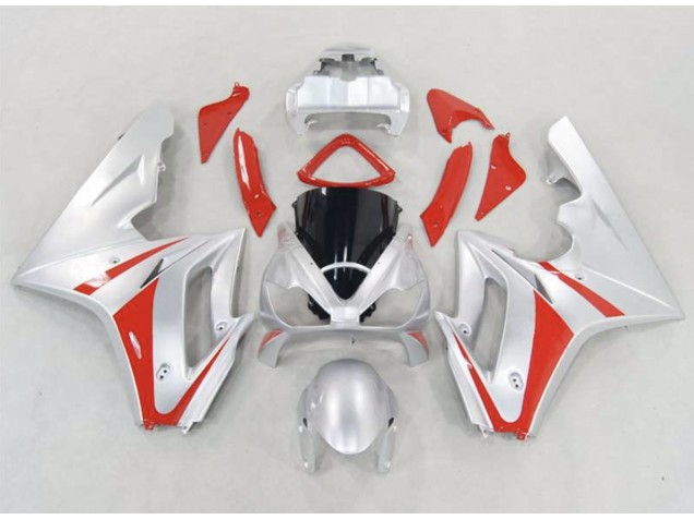 2006-2008 Silver and Red Triumph Daytona 675 Fairings Canada