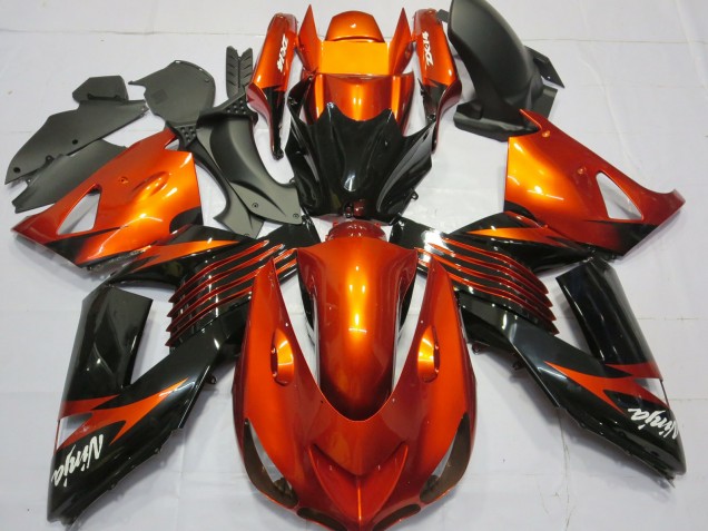 2006-2011 Green Black Kawasaki ZX14R Fairings Canada 2006-2011 Green Black Kawasaki ZX14R Fairings Canada