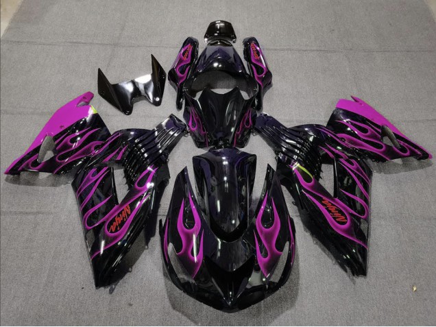 2006-2011 Pink Flame Kawasaki ZX14R Fairings Canada 2006-2011 Pink Flame Kawasaki ZX14R Fairings Canada