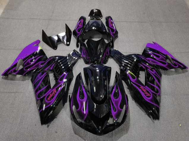 2006-2011 Purple Flame Kawasaki ZX14R Fairings Canada