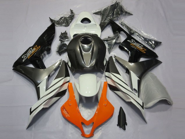 2007-2008 Black Grey and Orange Honda CBR600RR Fairings Canada 2007-2008 Black Grey and Orange Honda CBR600RR Fairings Canada