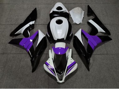 2007-2008 Black White and Purple Honda CBR600RR Fairings Canada