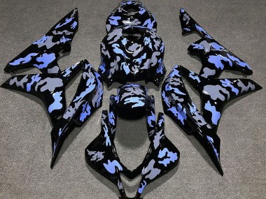 2007-2008 Blue and Gray Camouflage Honda CBR600RR Fairings Canada