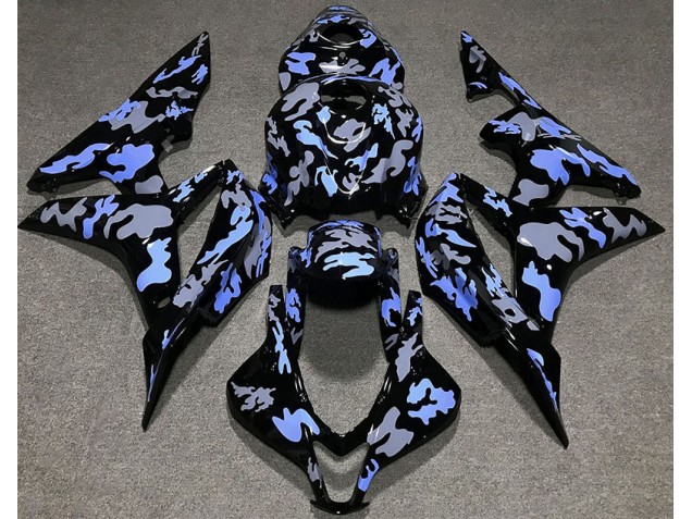 2007-2008 Blue and Gray Camouflage Honda CBR600RR Fairings Canada