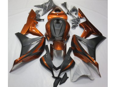 2007-2008 Burnt Orange and Matte Black Honda CBR600RR Fairings Canada