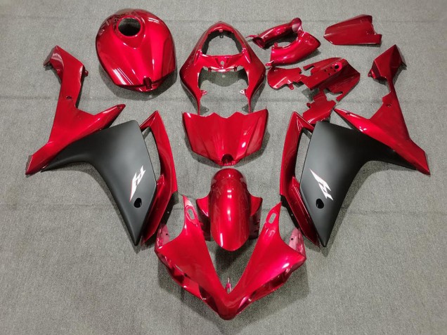 2007-2008 Candy Red & Black Yamaha R1 Fairings Canada