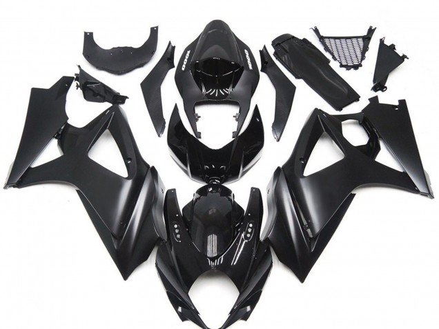 2007-2008 Custom Matte Black Slick Suzuki GSXR 1000 Fairings Canada