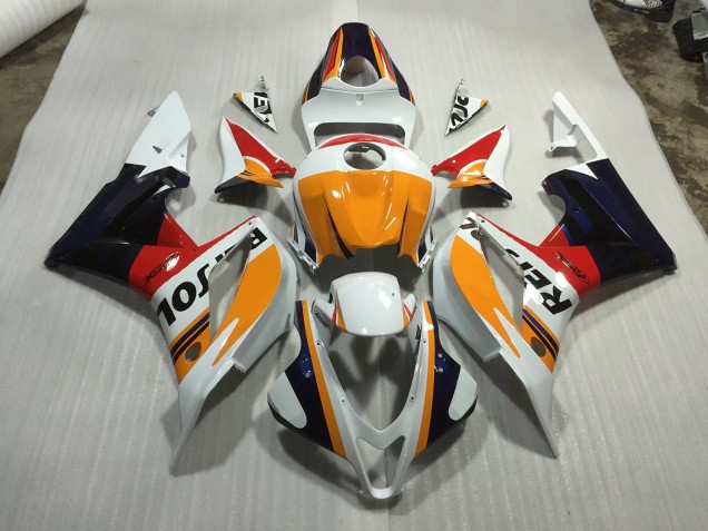 2007-2008 Custom White Repsol Honda CBR600RR Fairings Canada 2007-2008 Custom White Repsol Honda CBR600RR Fairings Canada