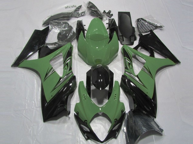 2007-2008 Forest Green and Black Suzuki GSXR 1000 Fairings Canada