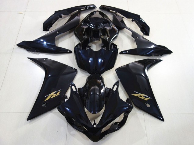 2007-2008 Gloss Black Gold Yamaha R1 Fairings Canada