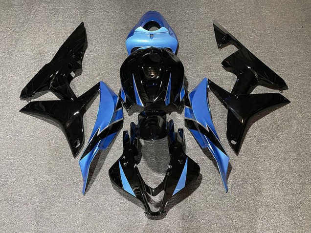 2007-2008 Gloss Black & Light Blue Honda CBR600RR Fairings Canada