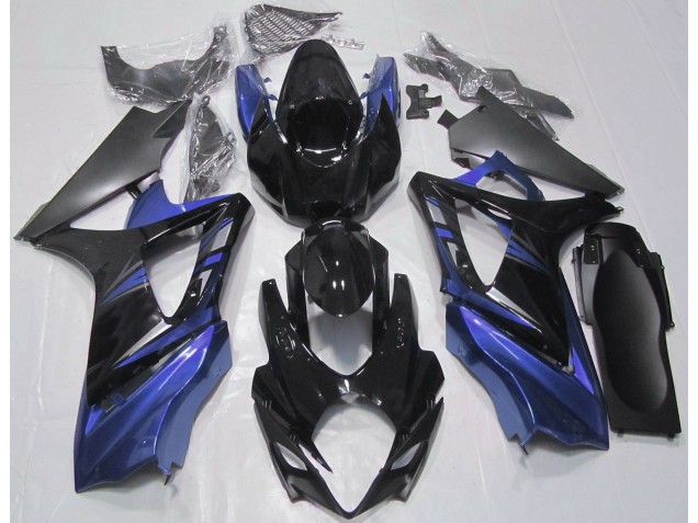 2007-2008 Gloss Black and Blue Suzuki GSXR 1000 Fairings Canada 2007-2008 Gloss Black and Blue Suzuki GSXR 1000 Fairings Canada