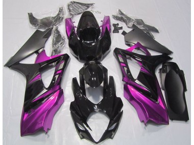2007-2008 Gloss Black and Pink Suzuki GSXR 1000 Fairings Canada