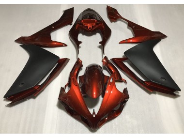 2007-2008 Gloss Dark Orange & Black Yamaha R1 Fairings Canada