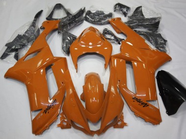 2007-2008 Gloss Orange Kawasaki ZX6R Fairings Canada