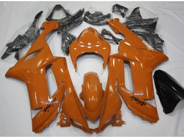 2007-2008 Gloss Orange Kawasaki ZX6R Fairings Canada