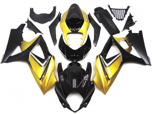 2007-2008 Gold Yellow Custom OEM Style Suzuki GSXR 1000 Fairings Canada 2007-2008 Gold Yellow Custom OEM Style Suzuki GSXR 1000 Fairings Canada