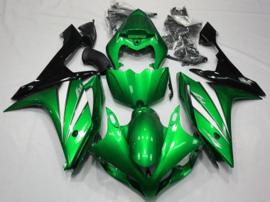 2007-2008 Green White and Black Yamaha R1 Fairings Canada