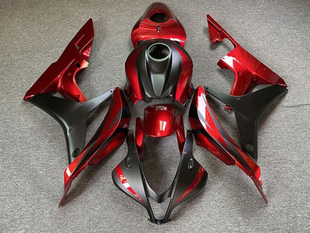 2007-2008 Maroon Red Honda CBR600RR Fairings Canada