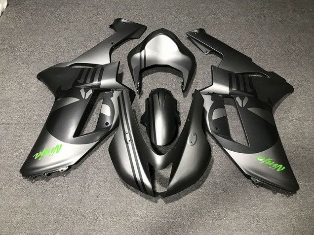 2007-2008 Matte Silver & Skull Kawasaki ZX6R Fairings Canada 2007-2008 Matte Silver & Skull Kawasaki ZX6R Fairings Canada