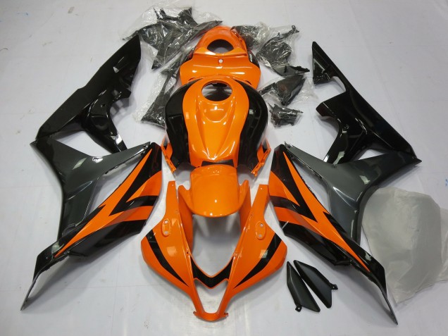 2007-2008 Orange Grey and Black Honda CBR600RR Fairings Canada