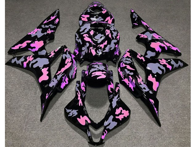 2007-2008 Pink and Gray Camouflage Honda CBR600RR Fairings Canada 2007-2008 Pink and Gray Camouflage Honda CBR600RR Fairings Canada