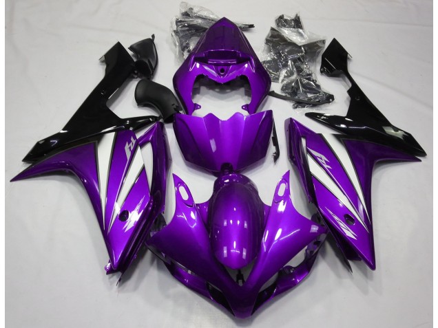 2007-2008 Purple White and Black Yamaha R1 Fairings Canada 2007-2008 Purple White and Black Yamaha R1 Fairings Canada