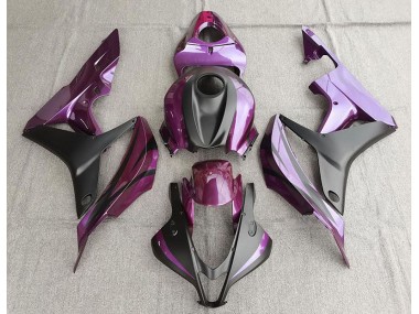 2007-2008 Purple and Matte Black Honda CBR600RR Fairings Canada