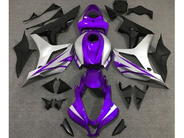 2007-2008 Purple and Silver OEM Style Honda CBR600RR Fairings Canada