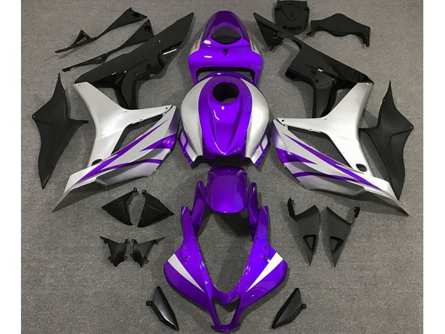 2007-2008 Purple and Silver OEM Style Honda CBR600RR Fairings Canada
