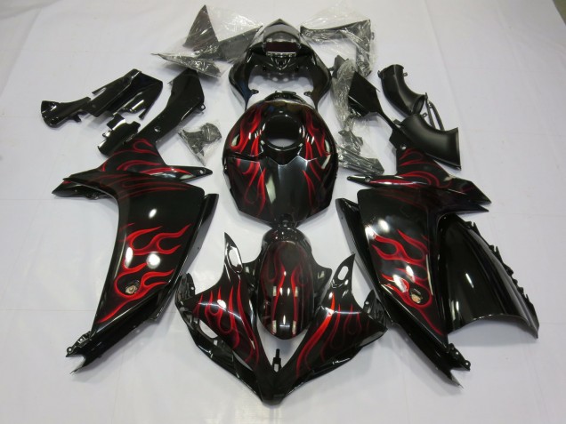 2007-2008 Red Flame Yamaha R1 Fairings Canada 2007-2008 Red Flame Yamaha R1 Fairings Canada
