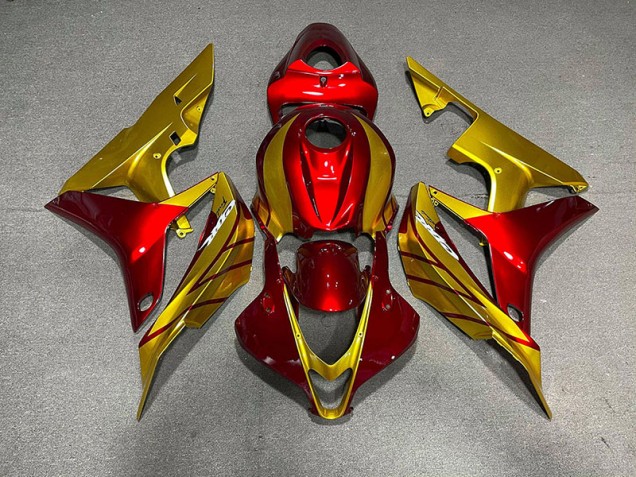 2007-2008 Red & Gold Honda CBR600RR Fairings Canada
