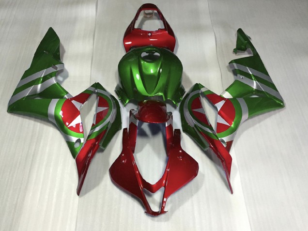 2007-2008 Red and Green Captain America Honda CBR600RR Fairings Canada 2007-2008 Red and Green Captain America Honda CBR600RR Fairings Canada