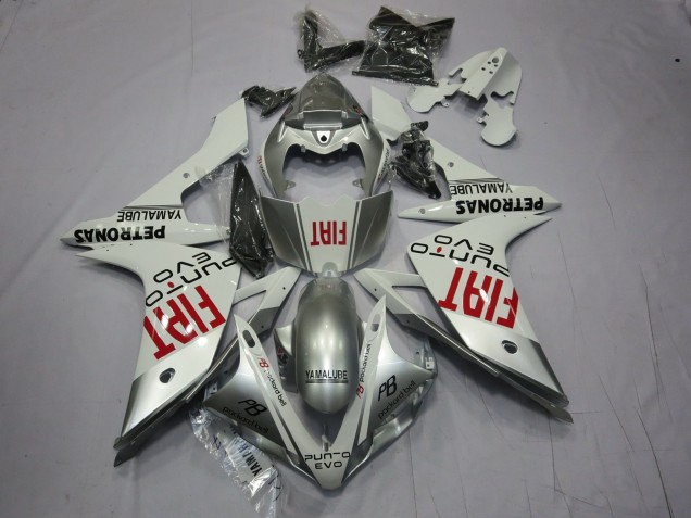2007-2008 Silver Fiat Yamaha R1 Fairings Canada 2007-2008 Silver Fiat Yamaha R1 Fairings Canada