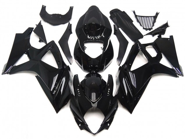 2007-2008 Slick Gloss Black Style Suzuki GSXR 1000 Fairings Canada 2007-2008 Slick Gloss Black Style Suzuki GSXR 1000 Fairings Canada