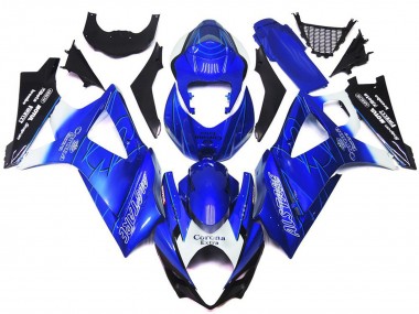 2007-2008 Vibrant Blue with White Corona Suzuki GSXR 1000 Fairings Canada