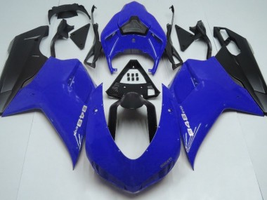 2007-2012 Gloss Blue & Black Ducati 848 1098 1198 Fairings Canada