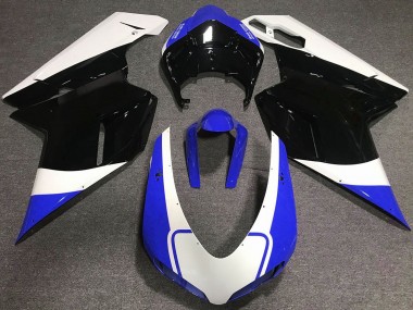 2007-2012 Gloss Blue White and Black Ducati 848 1098 1198 Fairings Canada