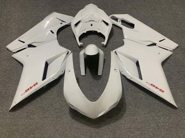 2007-2012 Gloss White Ducati 848 1098 1198 Fairings Canada