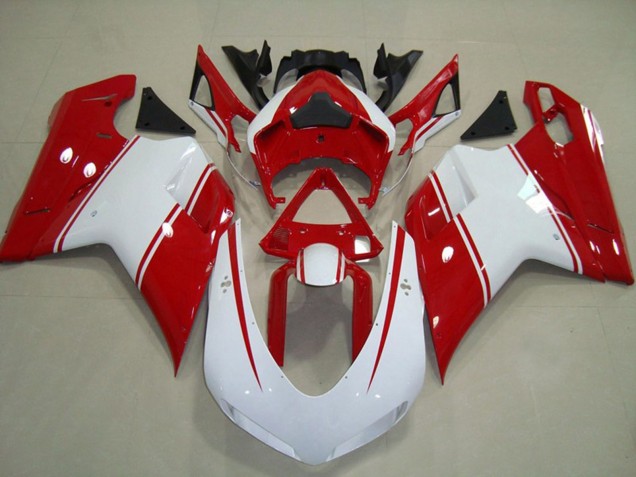 2007-2012 Red and White Pin Ducati 848 1098 1198 Fairings Canada