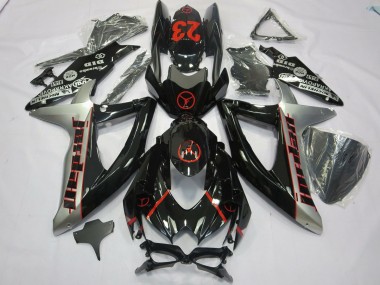 2008-2010 Black Grey Jordan Suzuki GSXR 600-750 Fairings Canada
