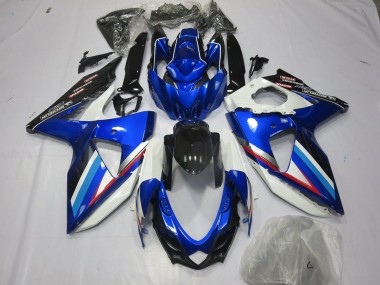 2008-2010 Blue White and Red Suzuki GSXR 600-750 Fairings Canada