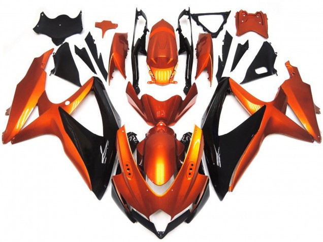 2008-2010 Bronze Orange and Black Suzuki GSXR 600-750 Fairings Canada 2008-2010 Bronze Orange and Black Suzuki GSXR 600-750 Fairings Canada